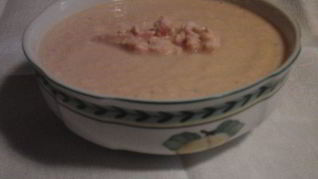 Суп-пюре из красной рыбки