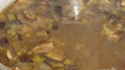 суп-пюре из лесных грибов