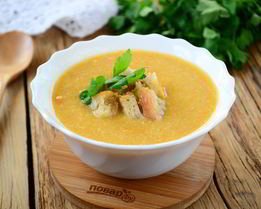 Суп-пюре из лука-порея