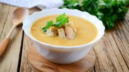 суп-пюре из лука-порея