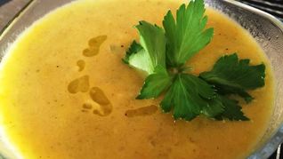 Суп пюре из стеблей сельдерея