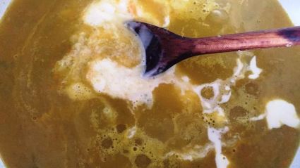 суп пюре из стеблей сельдерея