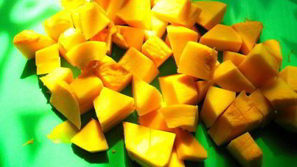 суп-пюре из тыквы и горошка