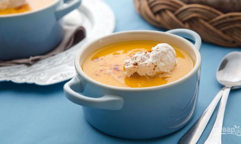 Рецепт супа-пюре из тыквы