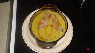 Суп-пюре из зеленого горошка с яблоками