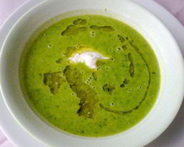 Суп-пюре Мятный горошек