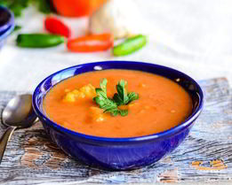 Суп-пюре овощной со сливками