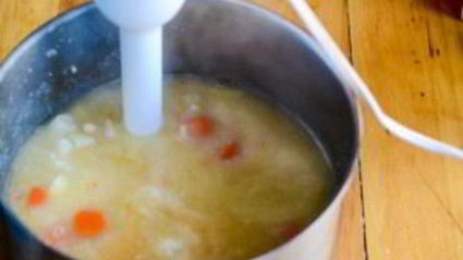 суп-пюре овощной со сливками