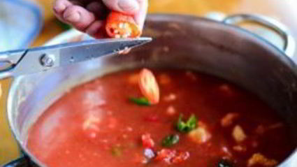 суп-пюре овощной со сливками