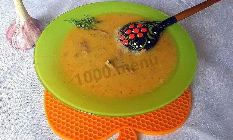 Рецепт супа-пюре с чечевицей