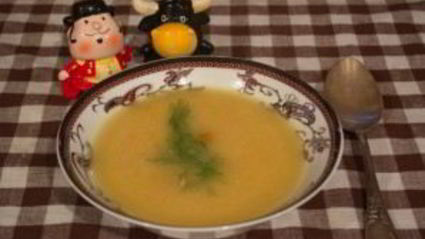 суп-пюре с копченой курицей