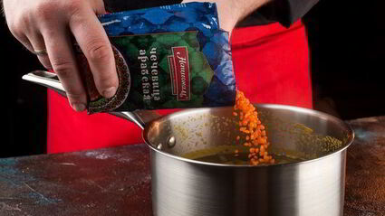 суп-пюре с красной чечевицей