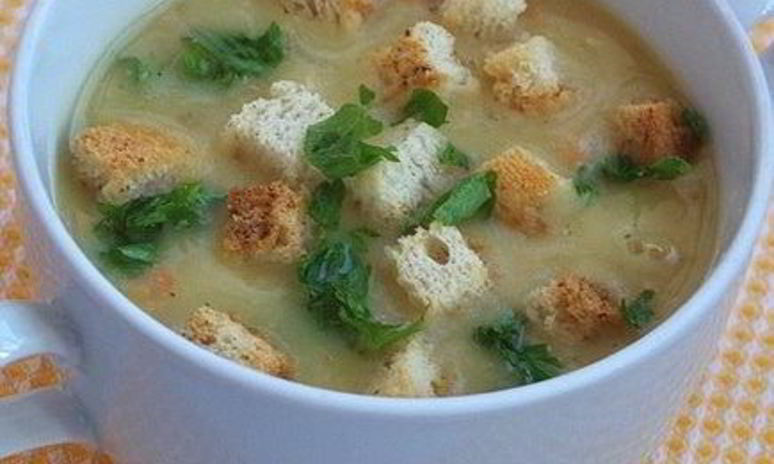 Рецепт супа-пюре с сухариками