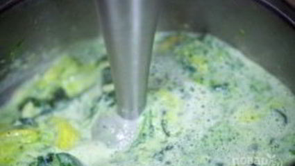 суп-пюре со шпинатом