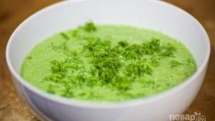 суп-пюре со шпинатом