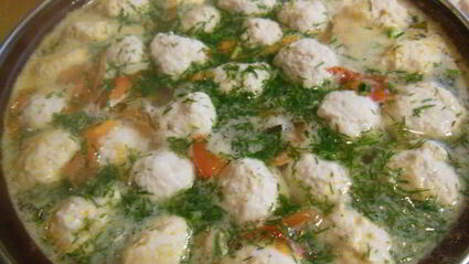 суп с фрикадельками из индюшиной грудки