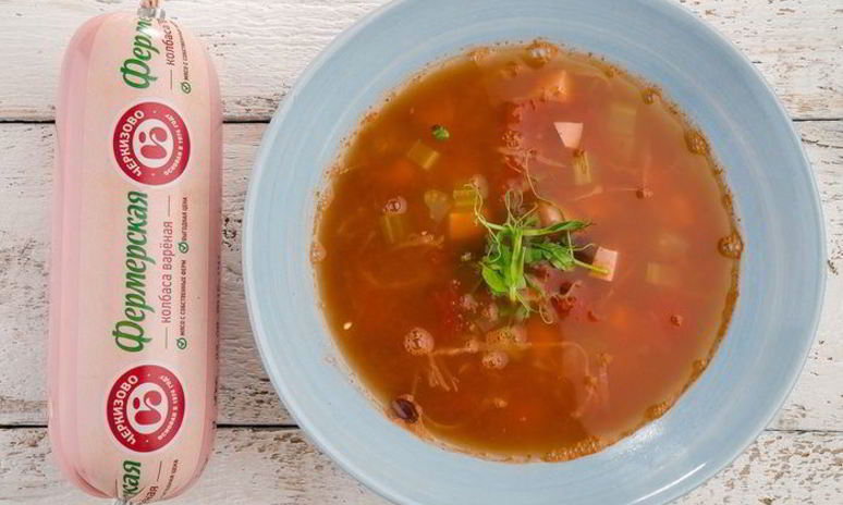 Рецепт супа с колбасой