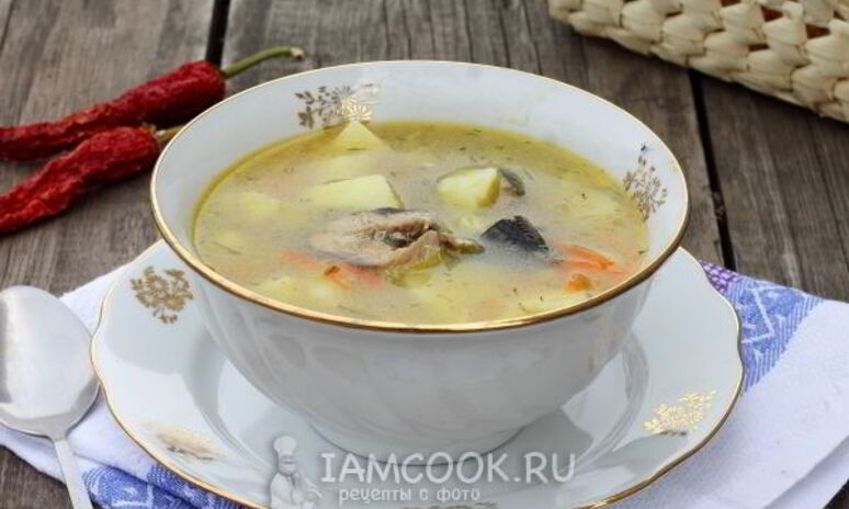 Рецепт супа с консервой сардины