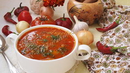 суп с мясным фаршем в восточном стиле