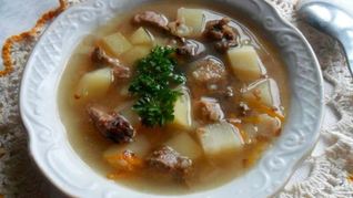 Суп с мясом в мультиварке