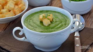 Суп с сухариками