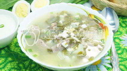 суп со щавелем