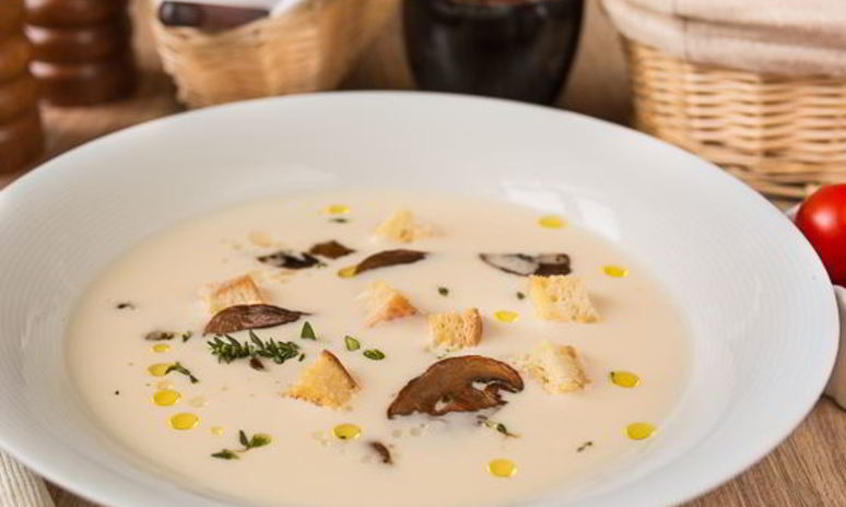 Рецепт сырного супа с грибами