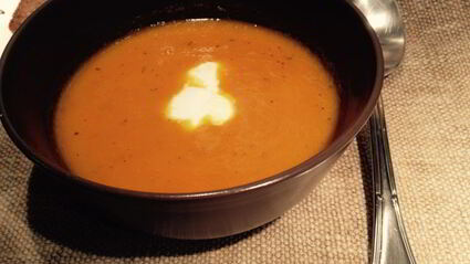 тыквенно-цитрусовый суп