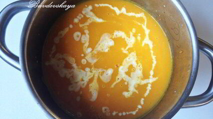 тыквенный крем-суп с рокфором