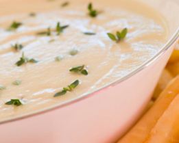 Жареный пастернак с супом из чабреца