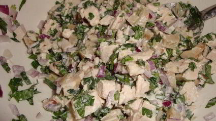 блинчики, фаршированные курицей и грибами