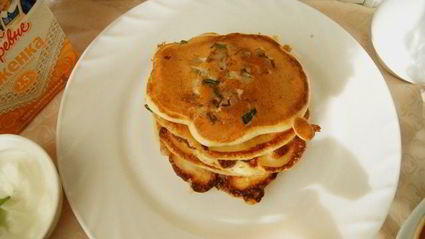 блинчики на ряженке с куриным припеком