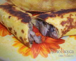 Блинчики с грибами