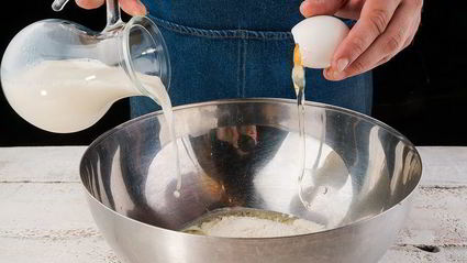 блинчики с колбасой