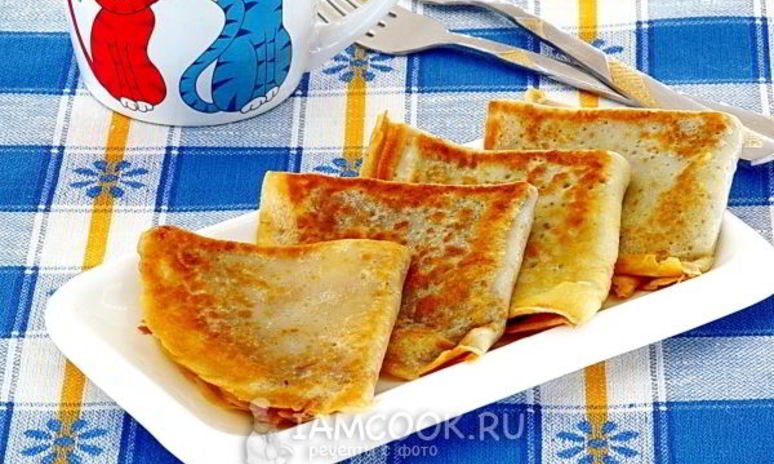 Рецепт блинчиков с корицей и сахаром