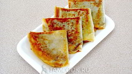 блинчики с корицей и сахаром