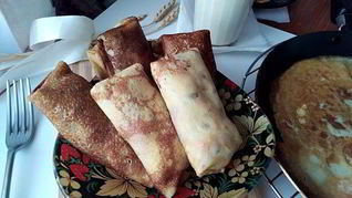 Блинчики с печеночной начинкой