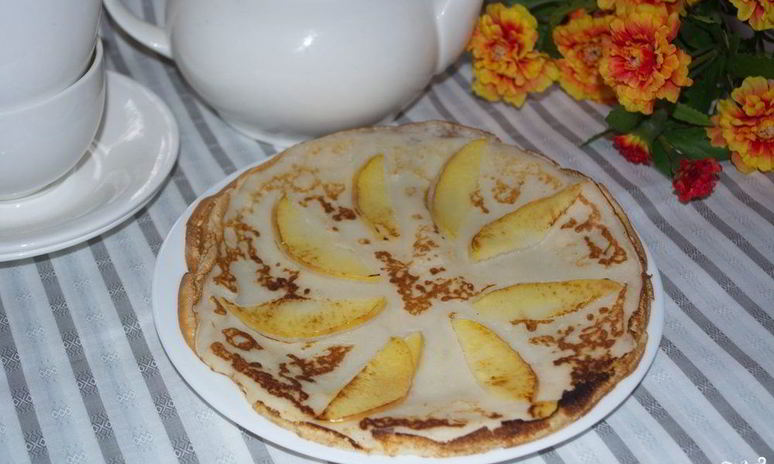 Рецепт блинчиков с припеком