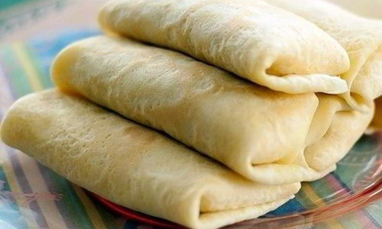 Рецепт блинчиков с творогом на кислом молоке