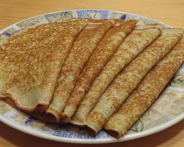 Блинчики с ветчиной