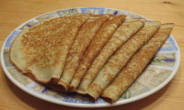 Рецепт блинчиков с ветчиной