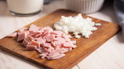 блинчики с ветчиной