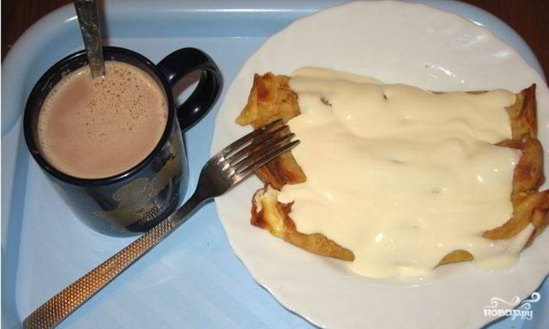 Рецепт блинов, фаршированных творогом