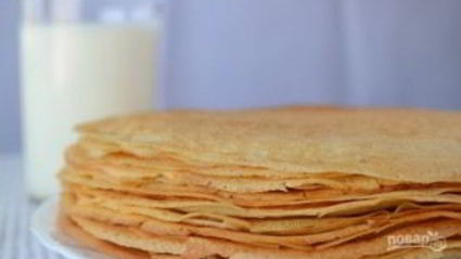 блины на кефире