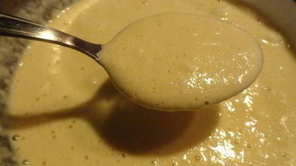 блины на пиве с зеленым горошком