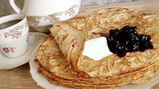 Блины на ряженке тонкие с кипятком