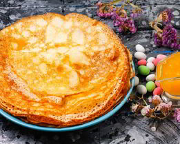 Блины с дырочками с кипятком