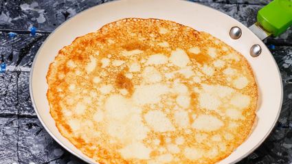 блины с дырочками с кипятком