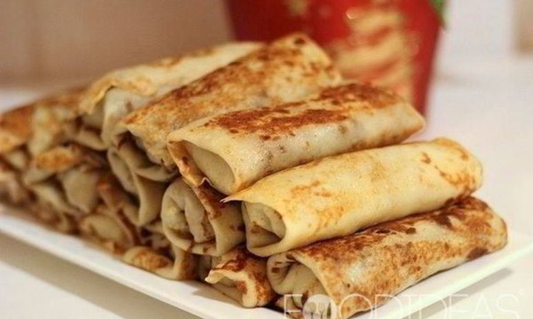 Рецепт блинов с фаршем