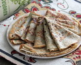 Блины с конопляной мукой